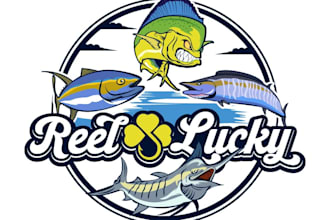 do reel luck logo for you with my on creativity