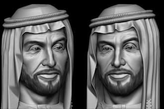 sculpt high quality 3d character busts and miniatures for 3d printing