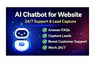 build a website ai chatbot for customer support