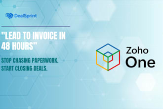 build a 48 hour lead to invoice system in zoho one no spreadsheets