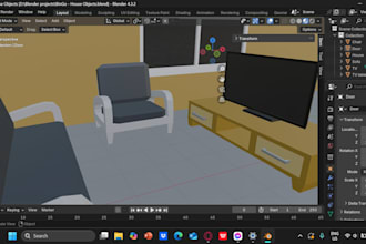 make game ready and low poly objects for unity