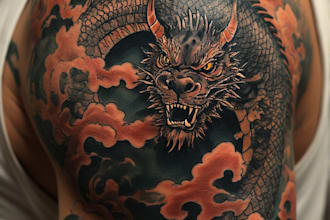 design professional creative tattoo design
