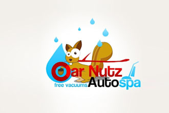 design top quality car wash auto spa logo