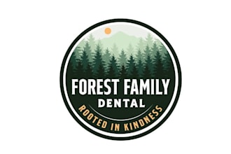 design high quality forest family dental logo for you