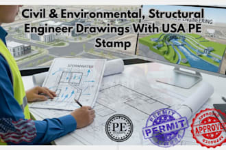 do civil engineering, stormwater flow drainage, grading plan, building drawings