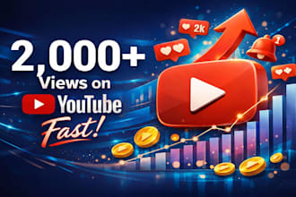 do premium youtube video promotion to gain 2,000 views