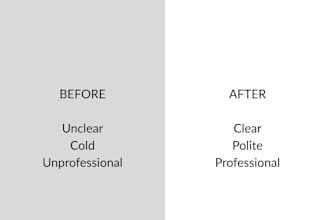rewrite your customer support emails professionally