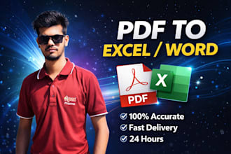pdf to excel word data entry