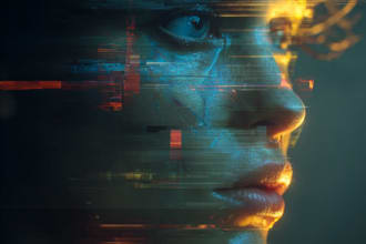 design stunning sci fi portrait art