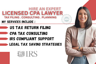 be your trusted CPA lawyer and tax advisor for US tax compliance services
