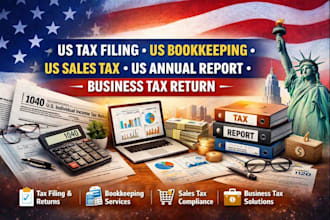 us tax filing us bookkeeping us sales tax us annual report business tax return