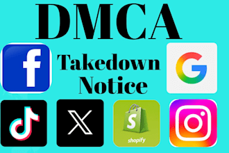 send dmca takedown notice to reddit,google,instagram,tiktok
