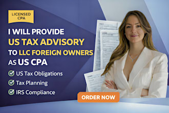 provide US tax advisory to llc foreign owners as US CPA