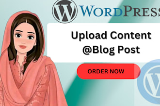upload blog posts as wordpress virtual assistant