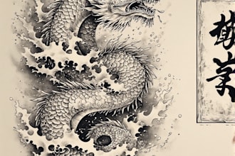 logo design for tattoo studio and tattoo artist
