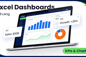 build interactive excel dashboards with kpis and charts