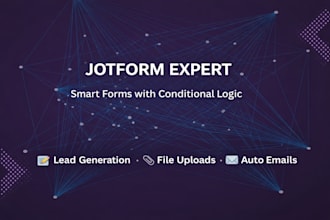 create smart jotform with conditional logic, branding, and file upload