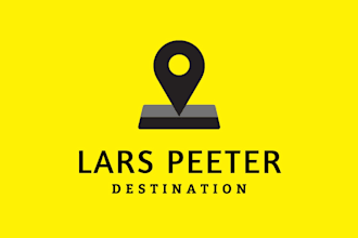 design wonderful abstract location pointer logo