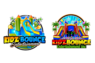 design wonderful bounce house logo for your business