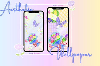 design custom aesthetic wallpapers for your vibe