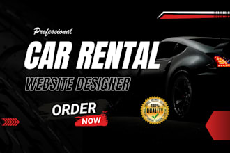 car rental booking website on wix or wordpress