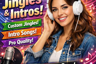 create podcasts jingle, rap christian song rock youtube intro outro radio jingle