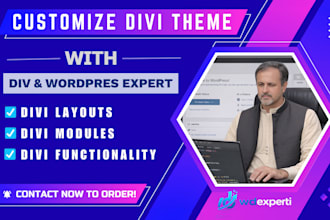 customize divi theme and add advanced features