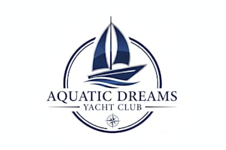 design a luxury and modern yacht logo for your brand