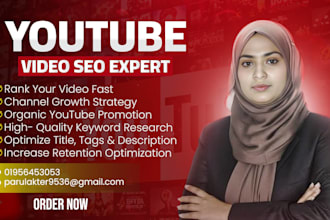 manage and grow your youtube channel with SEO optimization