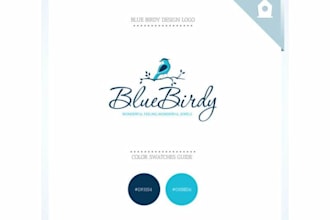 design a modern minimalist bird logo for animals, pet shop, and wildlife brands
