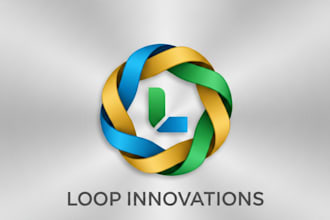 design a modern and creative loop logo for your brand