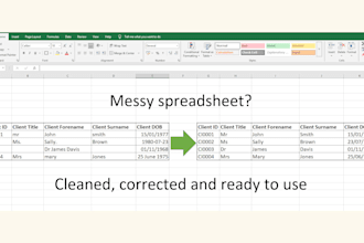 clean and fix messy excel spreadsheet data