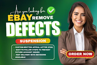 remove ebay transaction defects fix late shipment rate and improve seller metric