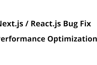 fix bugs and errors in react nextjs website
