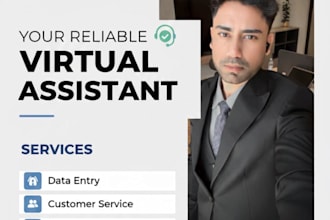 be your virtual assistant for admin support and data entry