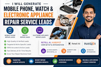 generate mobile phone watch repair, electronic appliance repair service leads