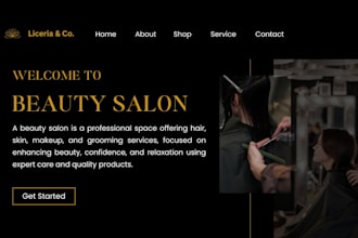 design a luxury beauty salon website that attracts more clients
