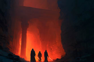 paint scifi or fantasy digital art illustration