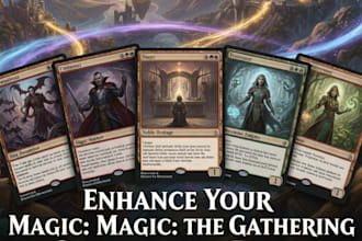 build you a custom magic the gathering, role playing game rpg edh commander deck