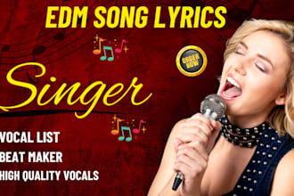be your female pop singer edm singer female singer and vocalist female pop song
