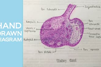 create accurate histology,anatomy, physiology, dental medical diagram