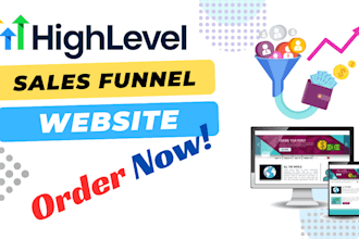 build sales funnel and website in gohighlevel