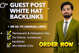 do white hat off page SEO link building with guest post backlinks
