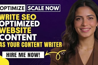 write SEO optimized website content as your content writer