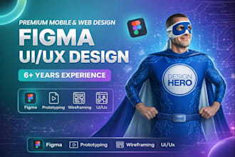 design a modern UI UX website, mobile app from figma
