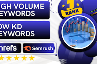 do fast ranking keywords research low kd and high volume