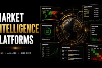 build custom market analysis tools, trading dashboards and scanners
