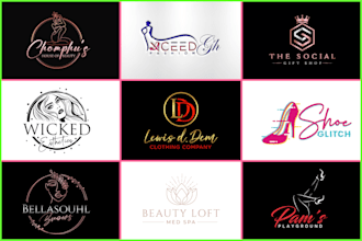 do elegant skincare, feminine ,cosmetics beauty logo design for your business
