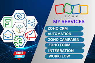 set up zoho CRM, zoho campaigns, forms and zoho one solution
