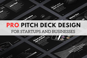 design market ready pitch decks for startups and businesses